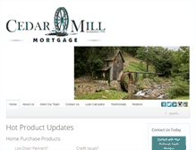 Tablet Screenshot of cedarmillmtg.com